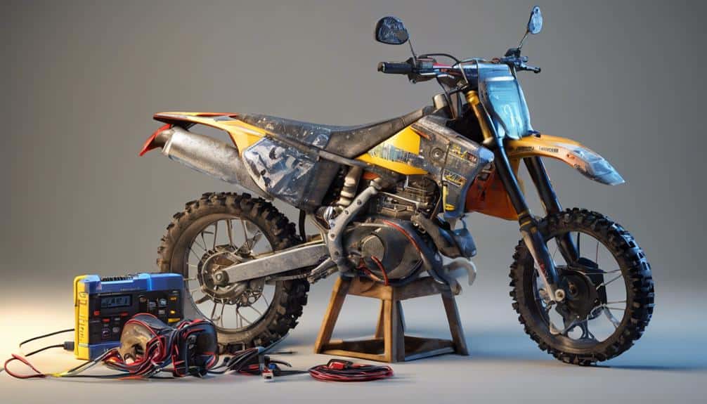 assessing dirt bike electronics