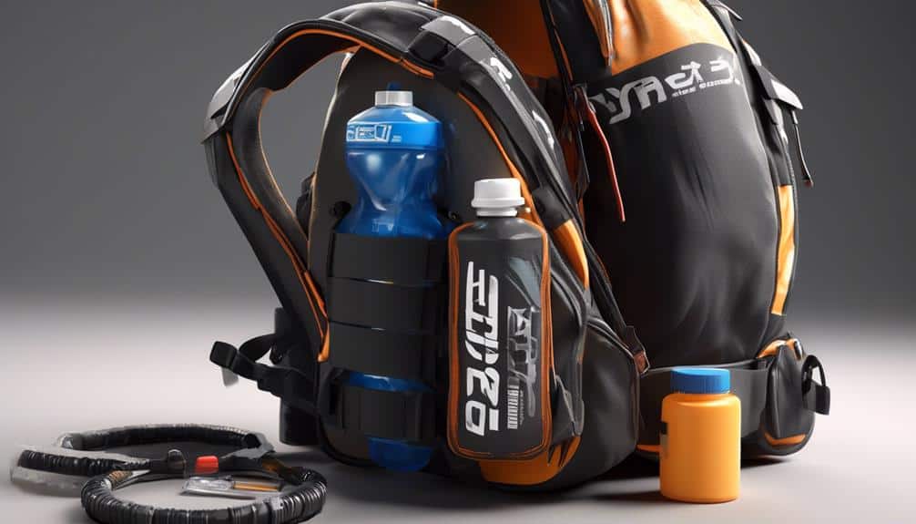 cleaning and maintaining dirt bike hydration pack storage compartments