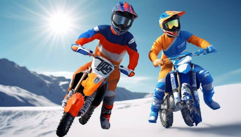 comparing summer and winter dirt bike gloves