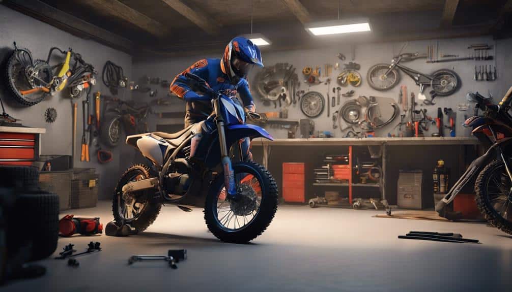 dirt bike brake inspection