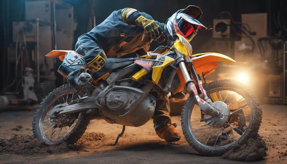 What Are The Safety Precautions To Consider When Testing A Dirt Bike