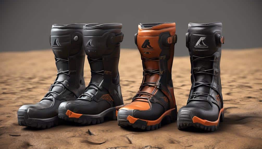 distinguishing enduro and motocross boots