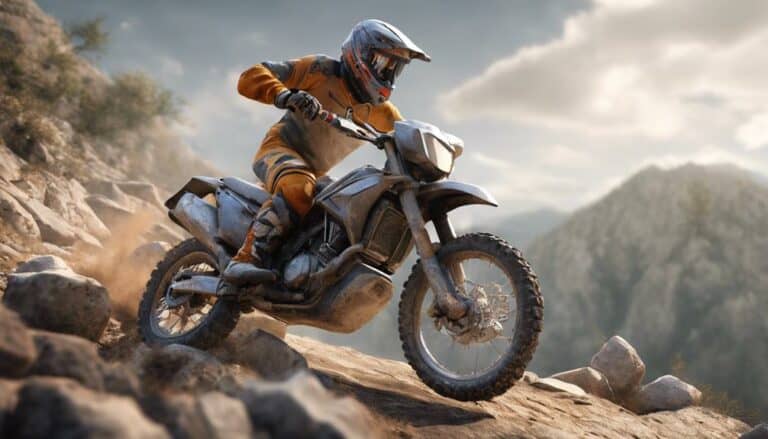 enduro motorcycles on rugged trails