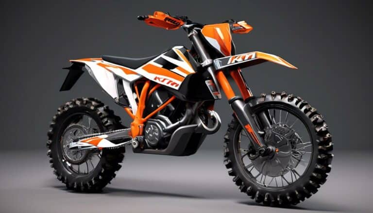 ktm dirt bike features