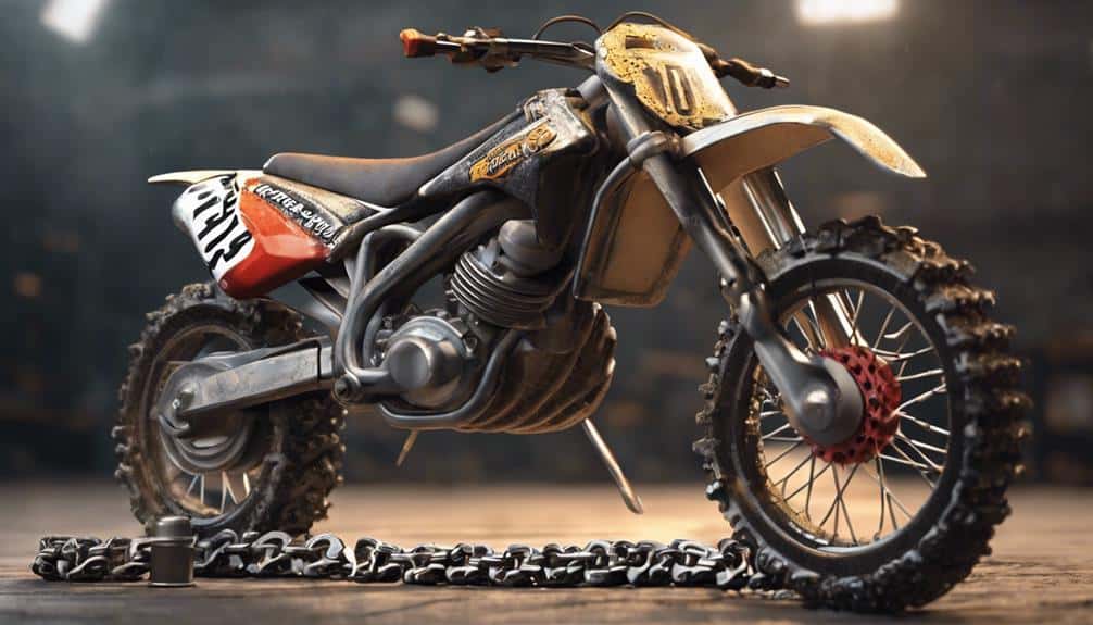 lubricating a dirt bike