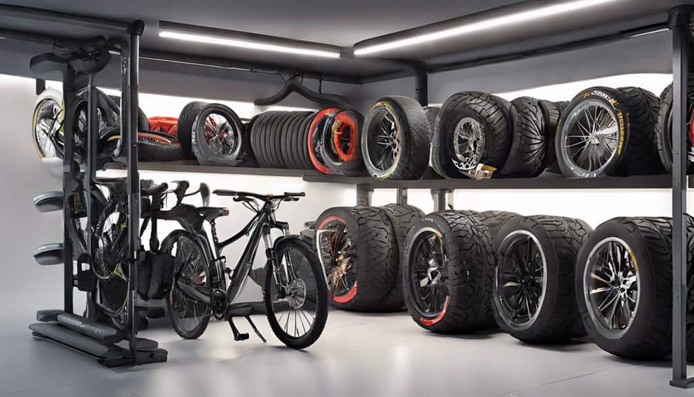 off road bike tire storage