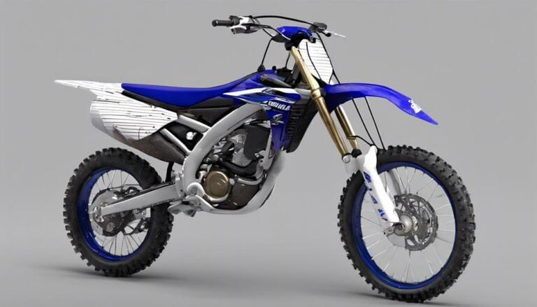 powerful yamaha yz450f motorcycle