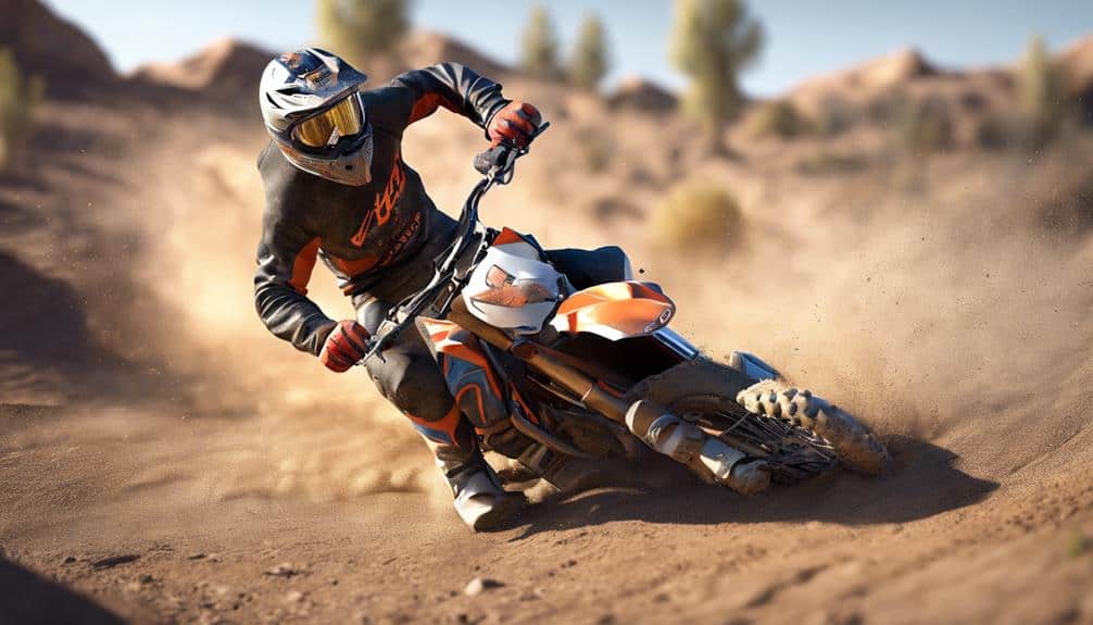 refining dirt bike cornering