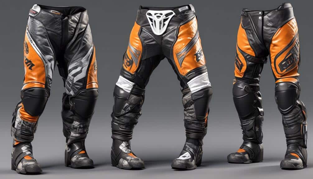 sizes and fits for dirt bike pants with armor