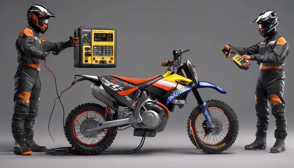 testing dirt bike battery