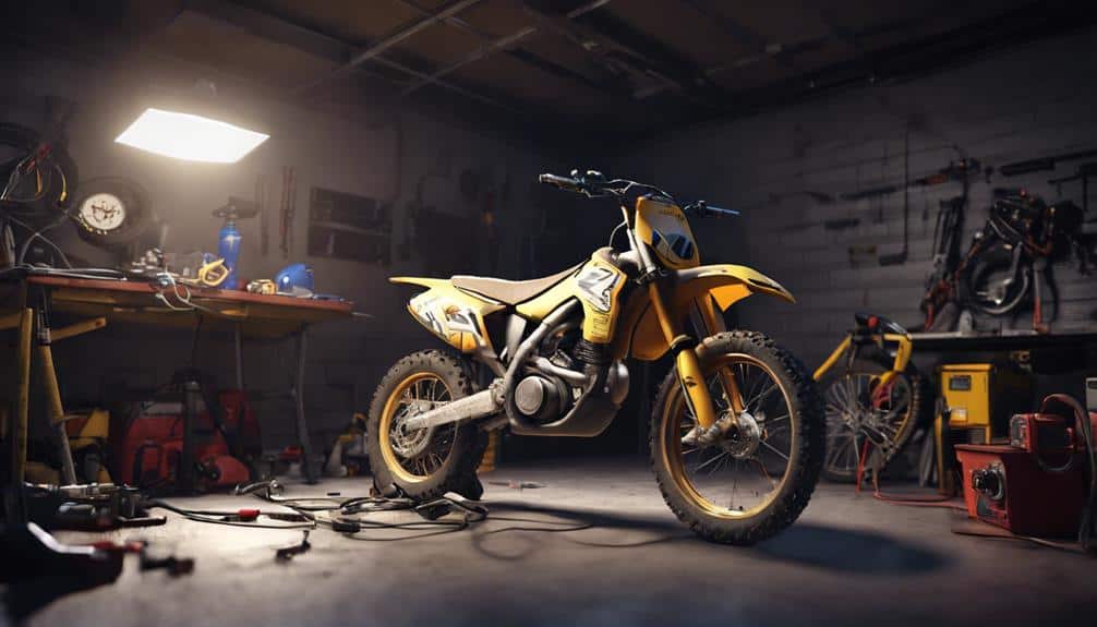testing dirt bike lights